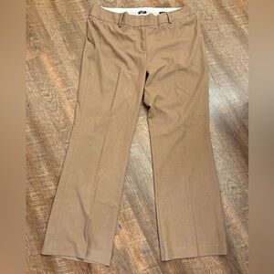 LOFT Camel/Tan Women's Julie Trouser Size 14
